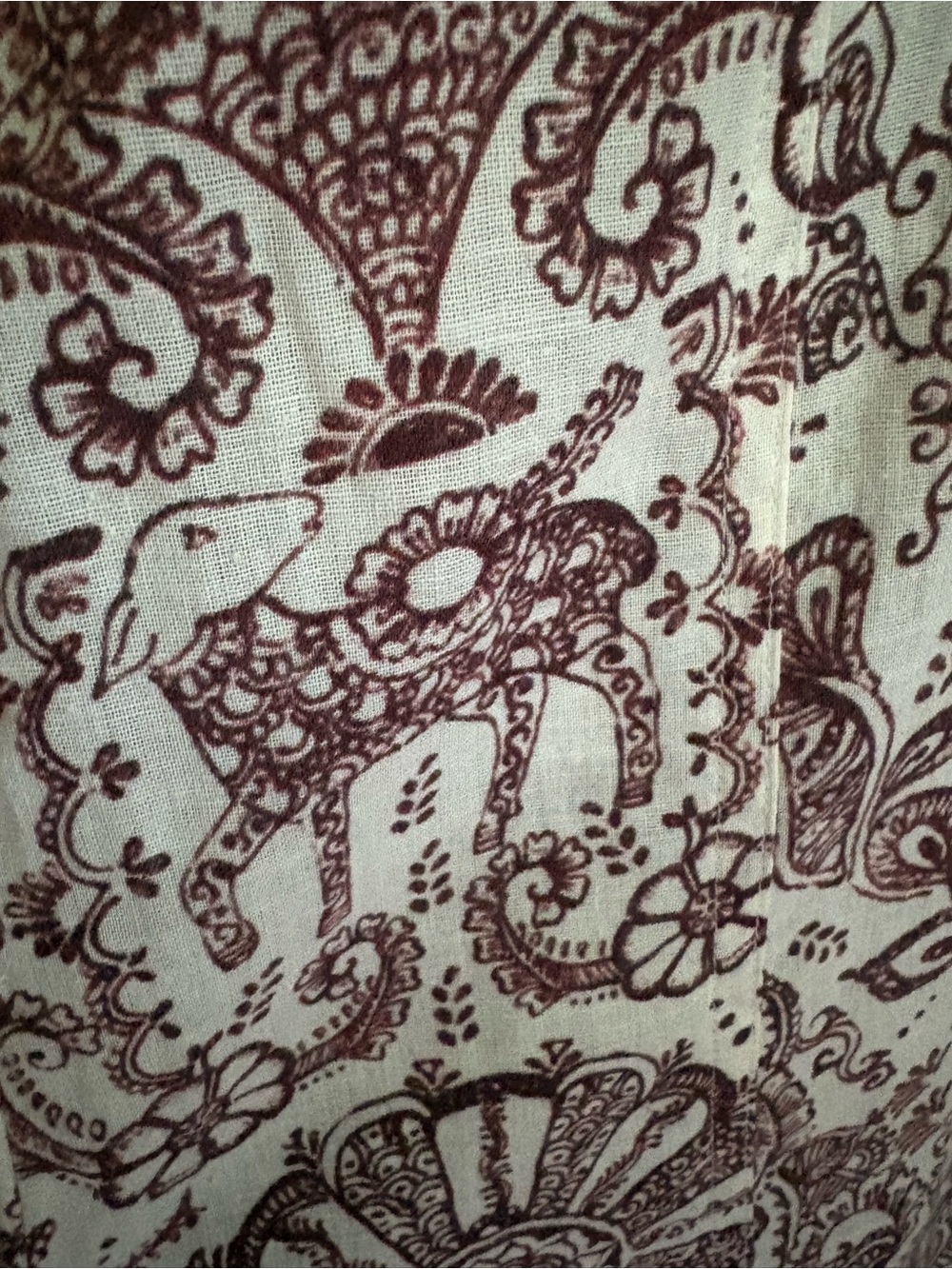 L.A.M.B. Gwen Stefani Henna Print Maxi Dress Hidden Lamb Motif Size 6 - Picture 3 of 8